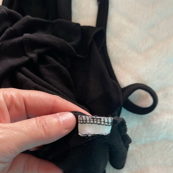 Thin cotton Zara tank top black with spaghetti straps perfect condition thin top - Picture 8 of 8